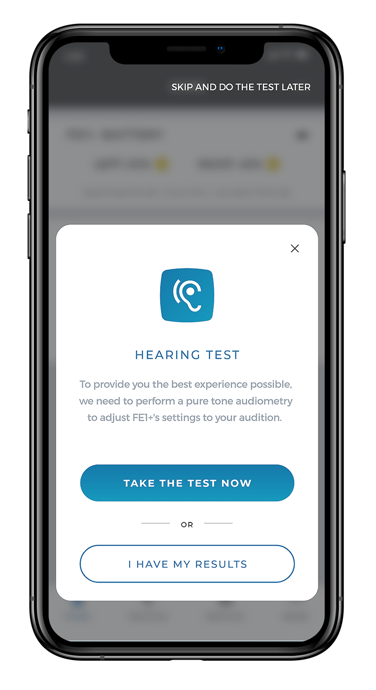 FrenchEar Application - Pure tone audiometry test